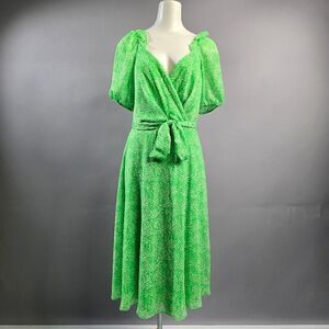 DKNY Vibrant Green Midi Dress R14